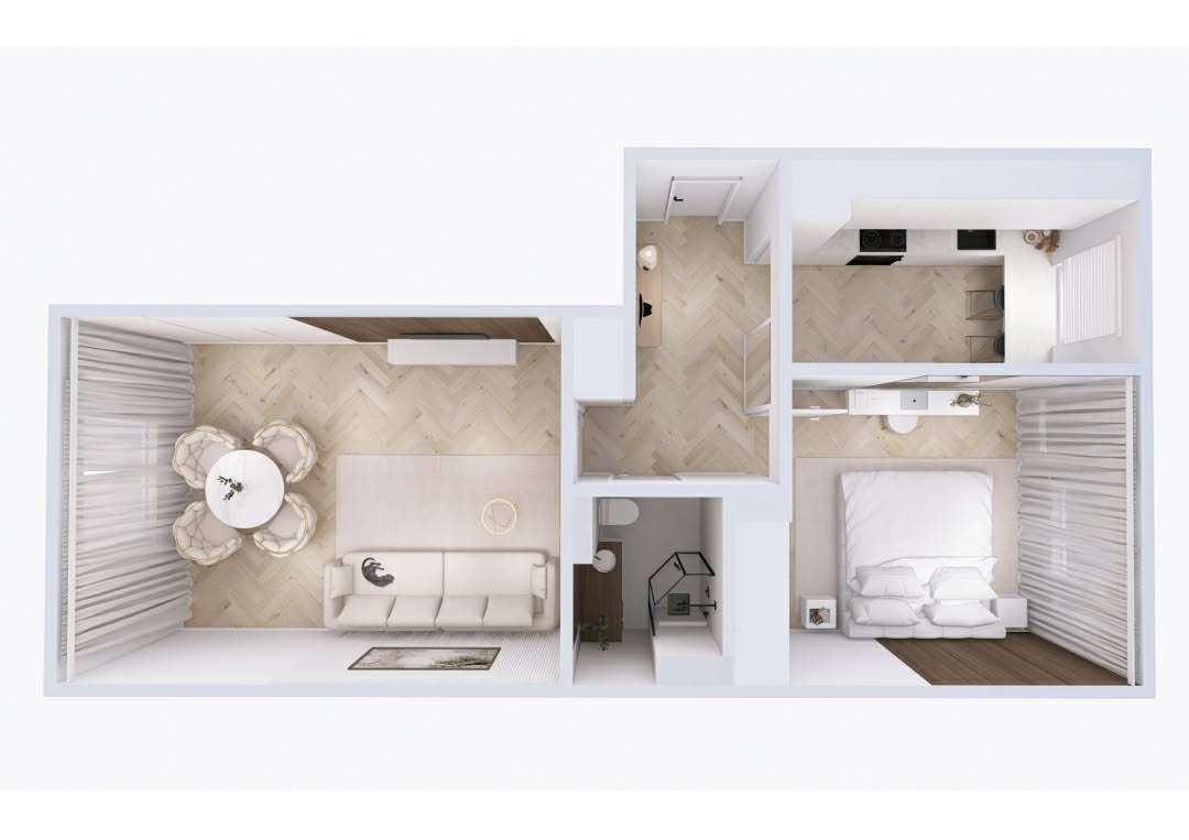 Mieszkanie  w sercu Starego Podgórza. - Pełny obrazek: 4/12