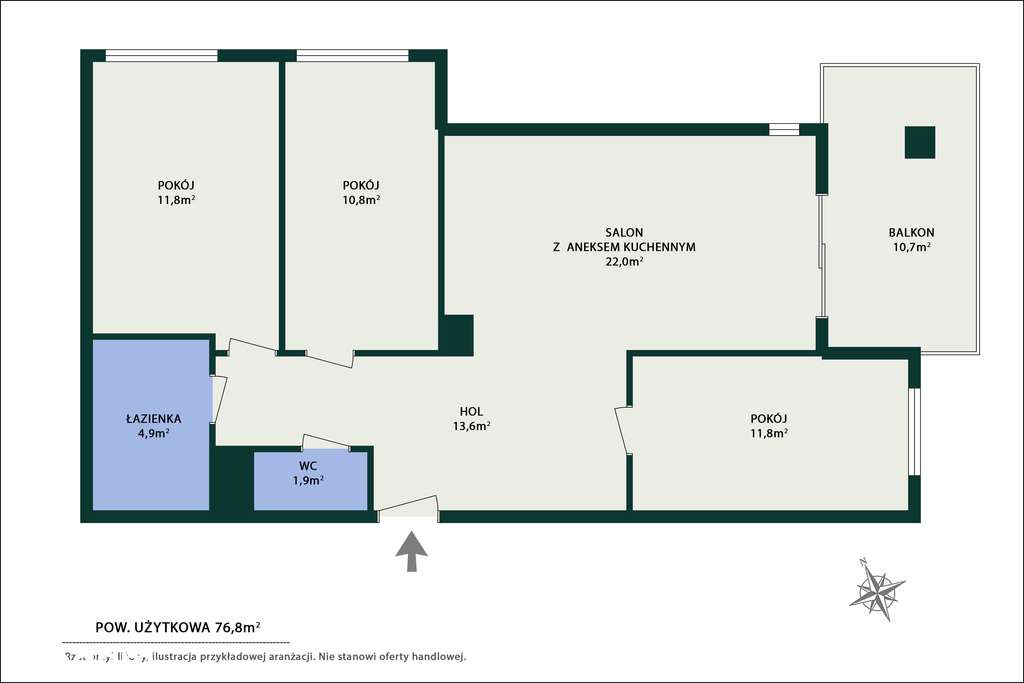Przestronne, komfortowe mieszkanie w Łomiankach.-9