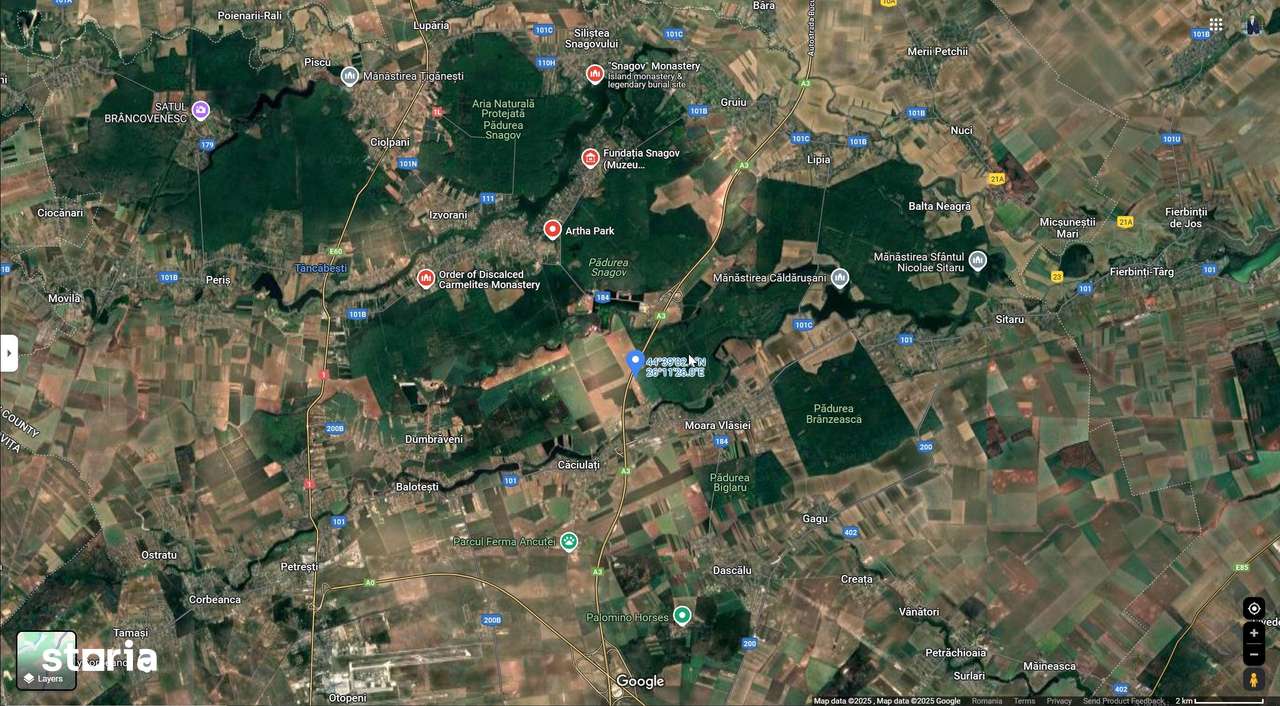 Oferta! Se ofera spre vanzare teren extravilan 2000 mp, Moara Vlasiei - Imagine principală: 3/3