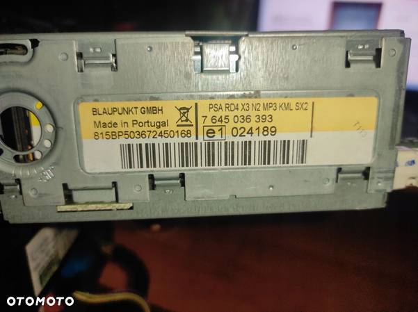 9660647977 RADIO FABRYCZNE CITROEN C5 LIFT - 2