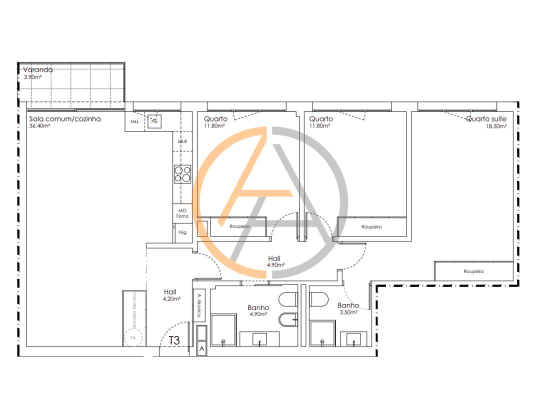 Apartamento T3 | Santa Marinha-42