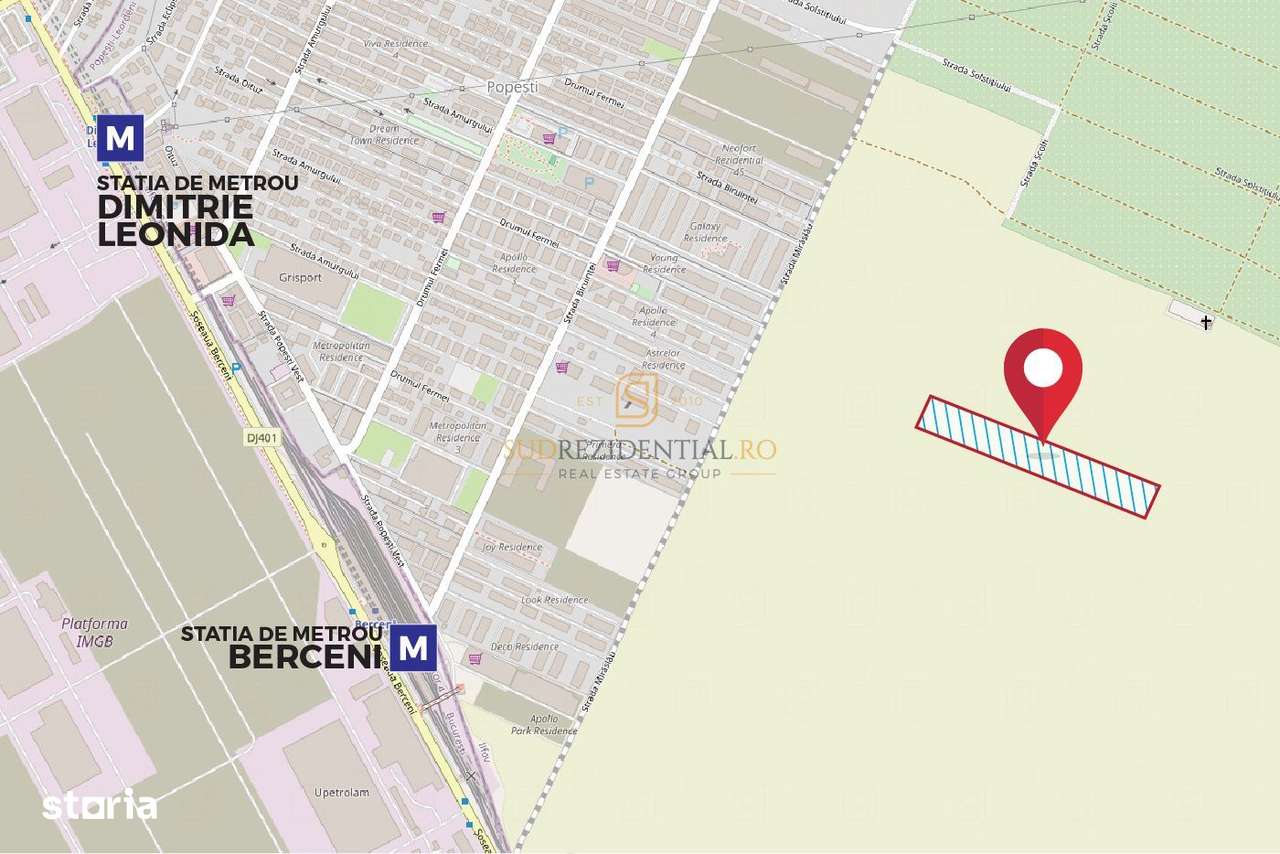 Lot de teren, Popesti-Leordeni, metrou Berceni, ideal investitie - Imagine principală: 2/6