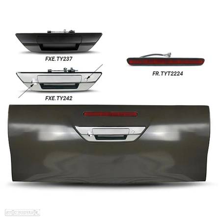 Canto / Friso do parachoques da frente Toyota Hilux Kun25 2011 a 2015 - 3