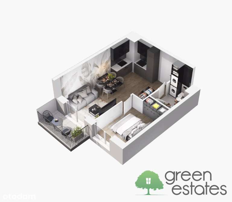 ⭐Gotowe 2 pok + balkon 4,48m2•Promocja•0% prowizji-0