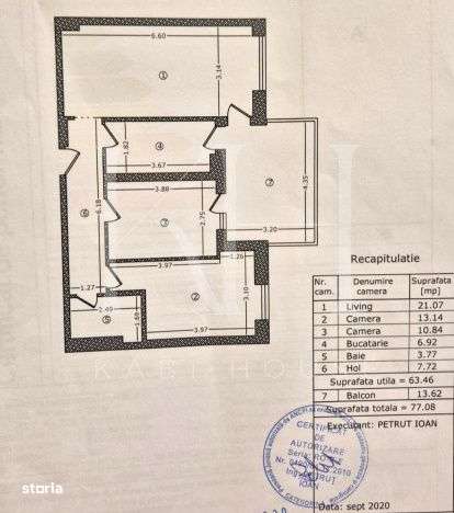 Apartament 3 camere,mobilat,cu terasa superba – Parcului 20|Herastra-15