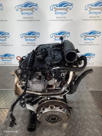 MOTOR COMPLETO 2.0 TDI 16V 140CV BKD SEAT LEON TOLEDO ALTEA AUDI A3 8P VW VOLKSWAGEN GOLF TOURAN JETTA SKODA OCTAVIA MOTOR ARRANQUE ALTERNADOR BIMASSA COMPRESSOR EMBRAIAGEM BOMBA DIRECAO INJETORES - 5