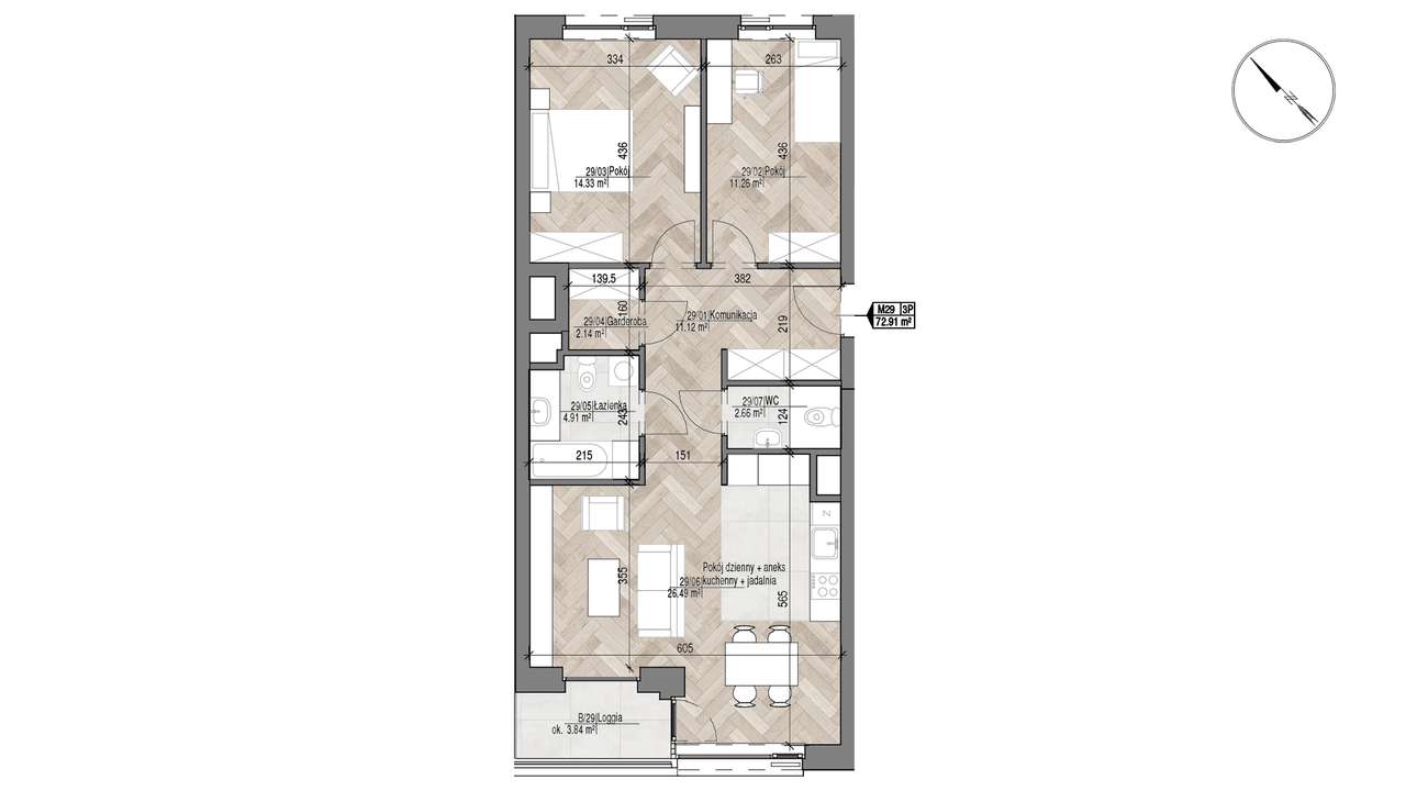 Obustronne, komfortowe M3 w centrum Białegostoku (29)-5