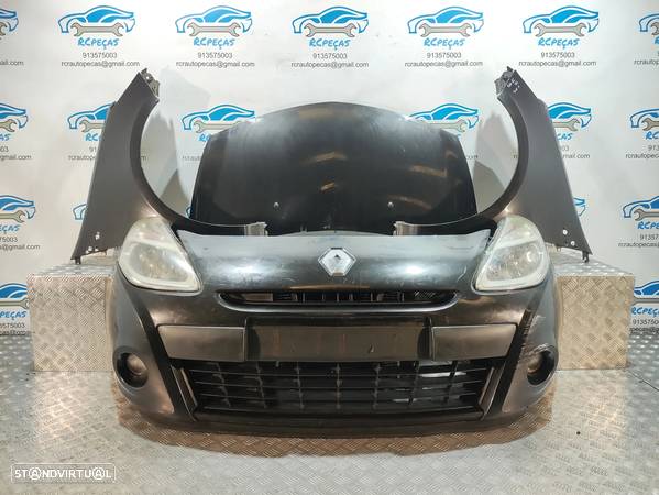 FRENTE COMPLETA RENAULT CLIO 3 III MK3 FASE 2 CAPOT PARACHOQUES GUARDA-LAMAS OTICAS RADIADOR VENTILADOR FRENTE FIBRA - 1