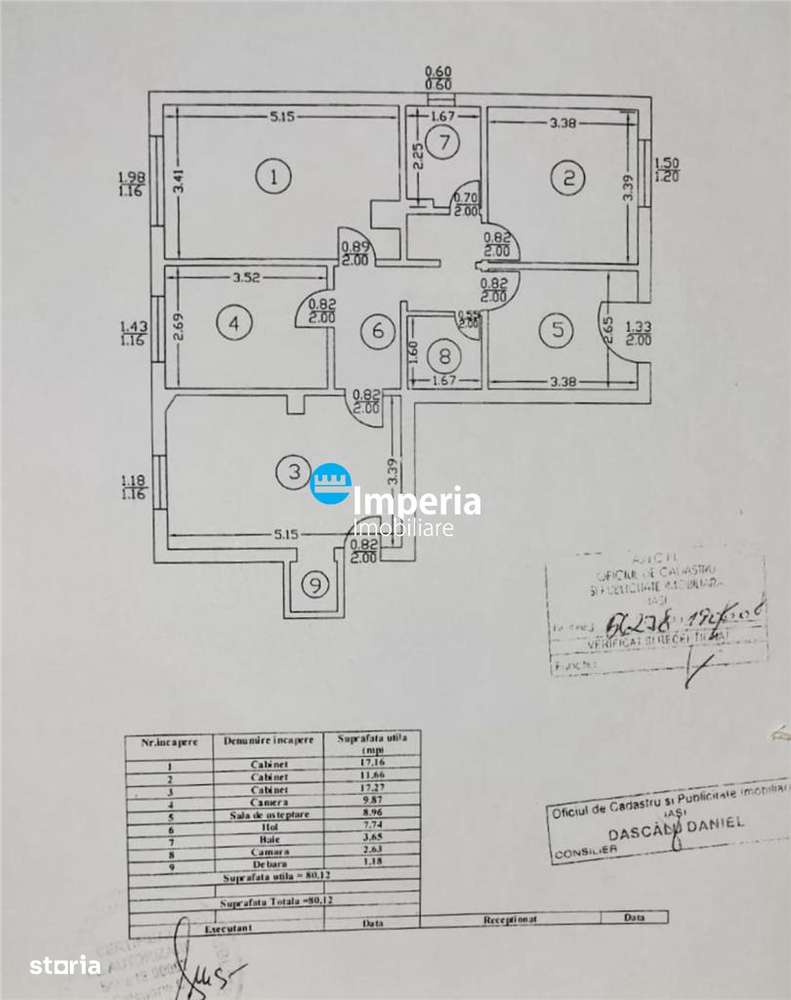 Apartament pretabil pentr spatiu comercial  cabinet de vanzare – Canta-0