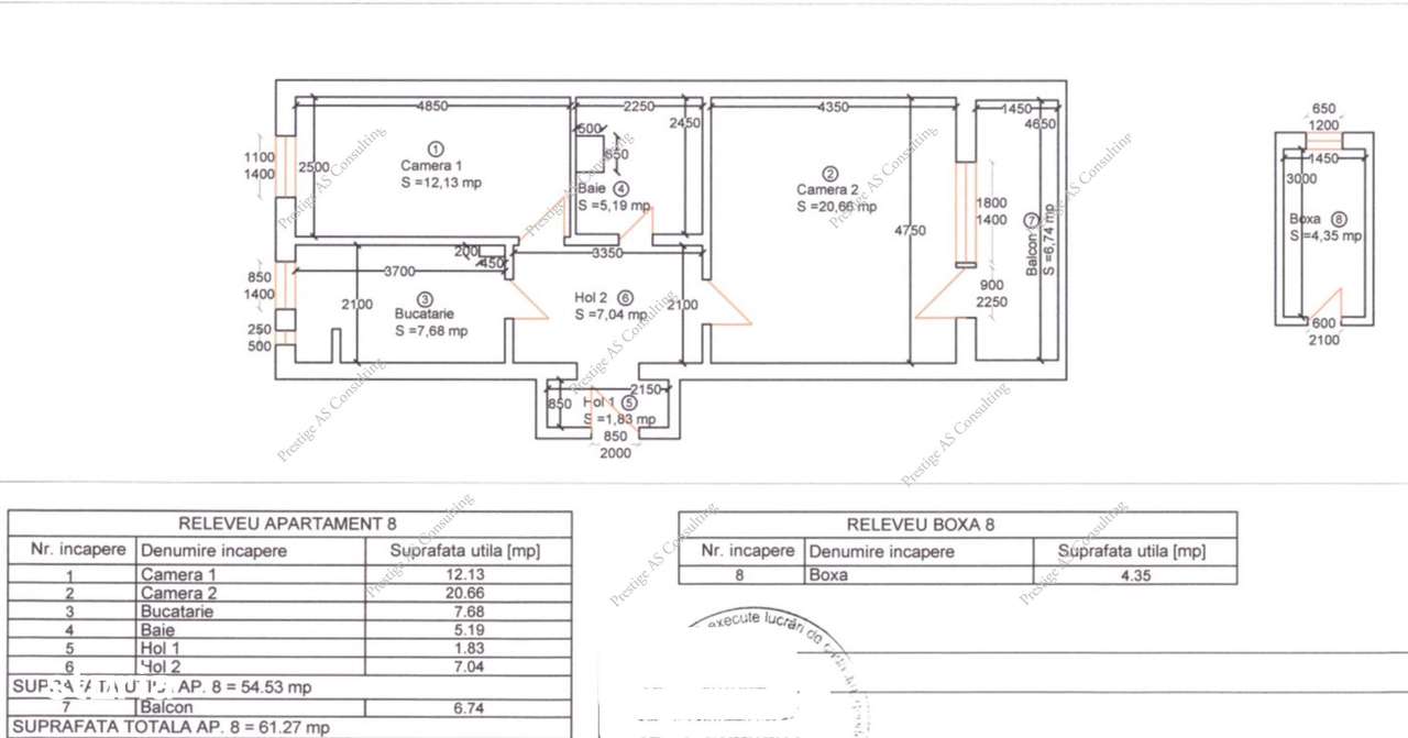Apartament de vanzare cu 2 camere, renovat complet, cu boxa prorie - C-9