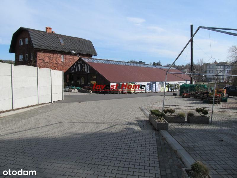 Teren z budynkami usługowymi i halą. 74 ary.