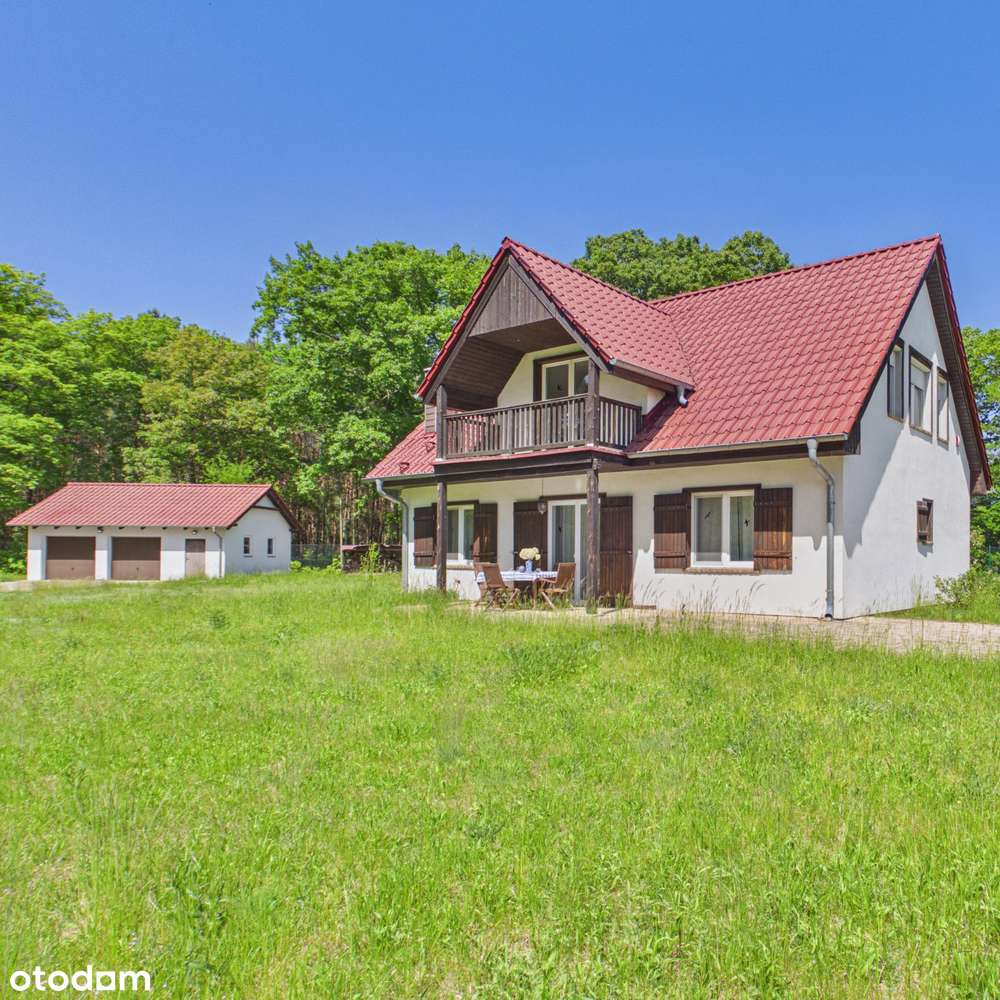Dom 152 m² na działce 3555 m², blisko jeziora, gotowy do zamieszkania