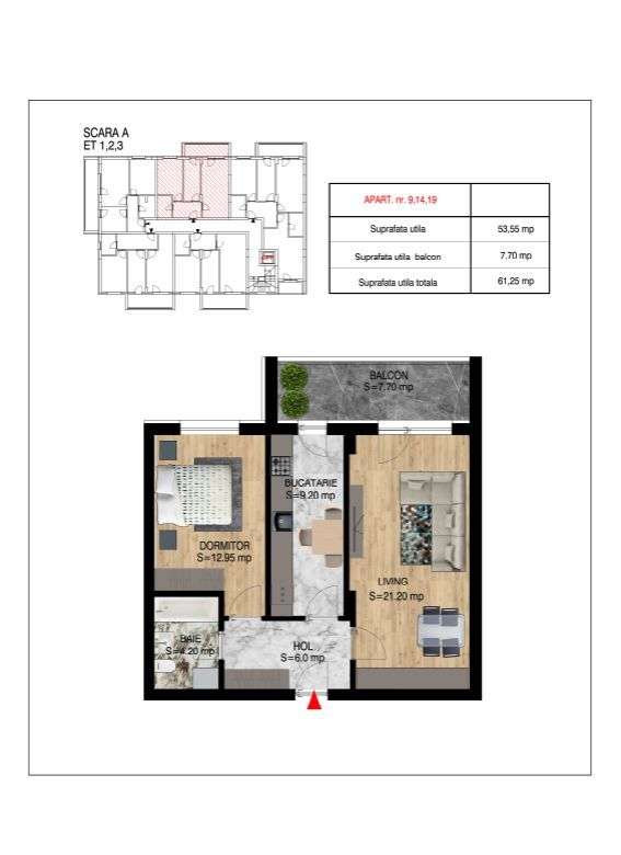 AP. 2 CAM DECOMANDAT / BLOC P+4 / METROU TECLU! - Imagine principală: 1/4