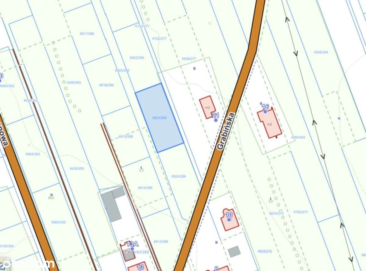 Boronów, ul. Grabińska – działka budowlana 804 m²-12