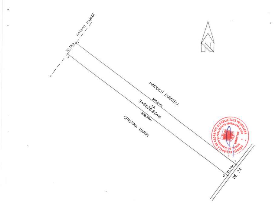 Teren Extravilan In Rate Primaverii Com. Berceni | 6359mp | #EG46 - Imagine principală: 2/4