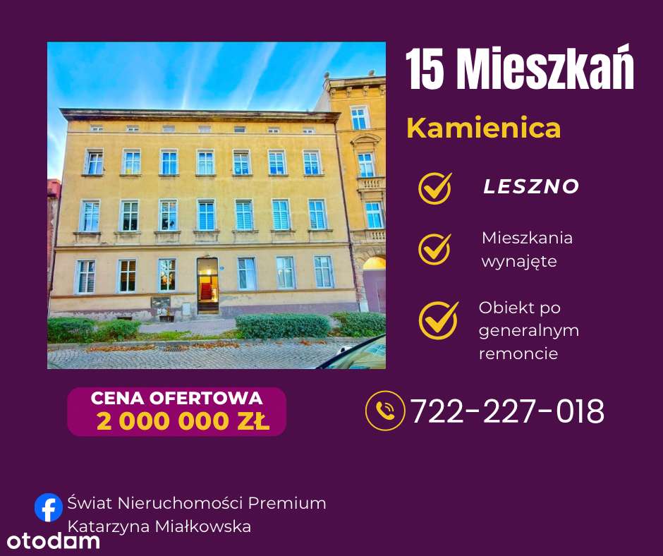 Kamienica- 15 wynajmowanych mieszkań-0