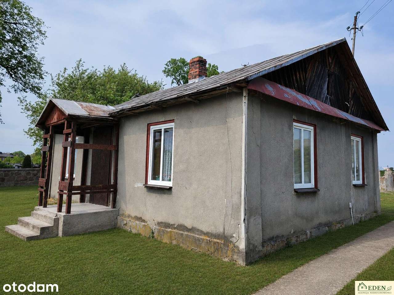 Siedlisko 0,40 ha z domem i dwoma budynkami - Turzystwo, gm. Adamów