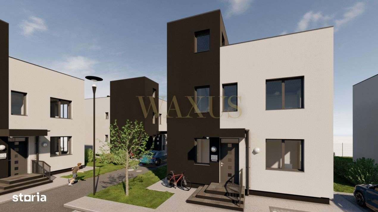 Ansamblu modern de case, 132mp utili, 300mp teren, zona Il Milanese - Imagine principală: 2/6