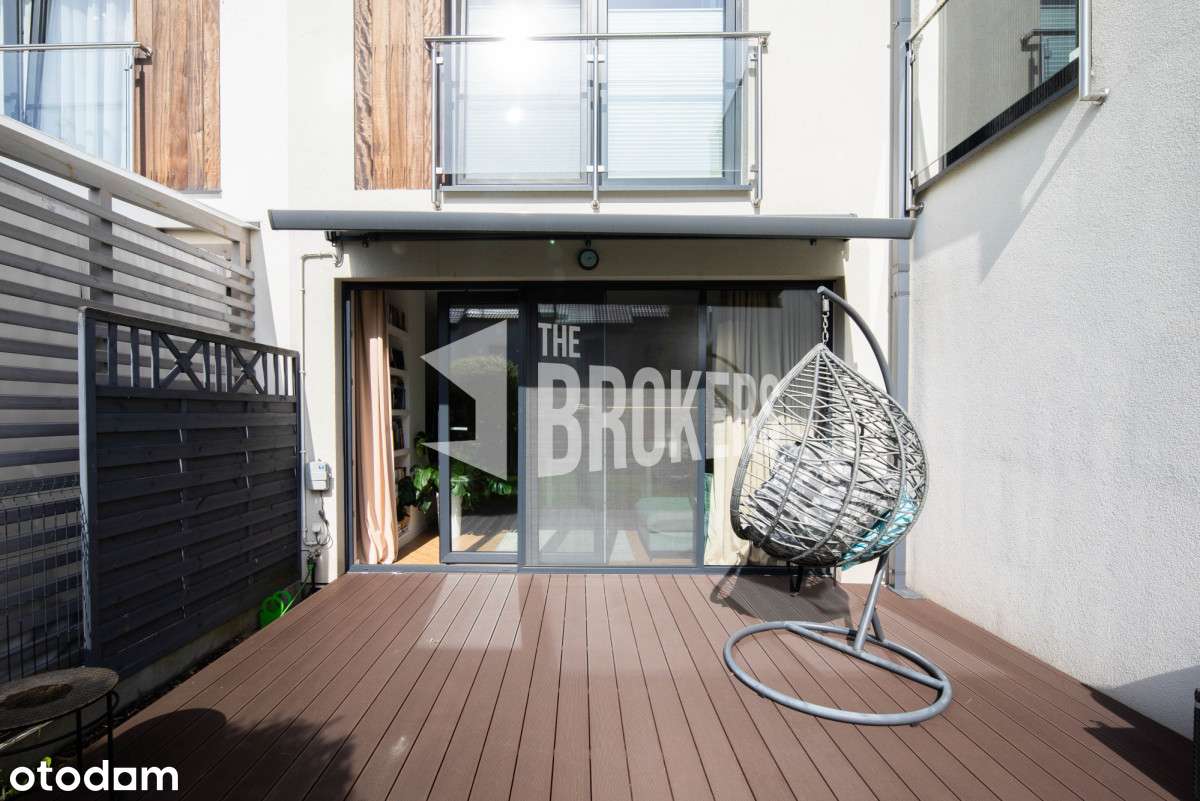 Pięknie wykończony segment z ogrodem i garażem.-4