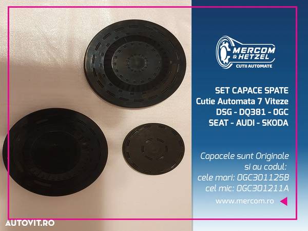 Capace spate cutie viteze automata Seat Ateca 2.0tdi 2017 an 7 viteze DSG DQ381 cod capace: 0GC301125B 0GC301211A - 2