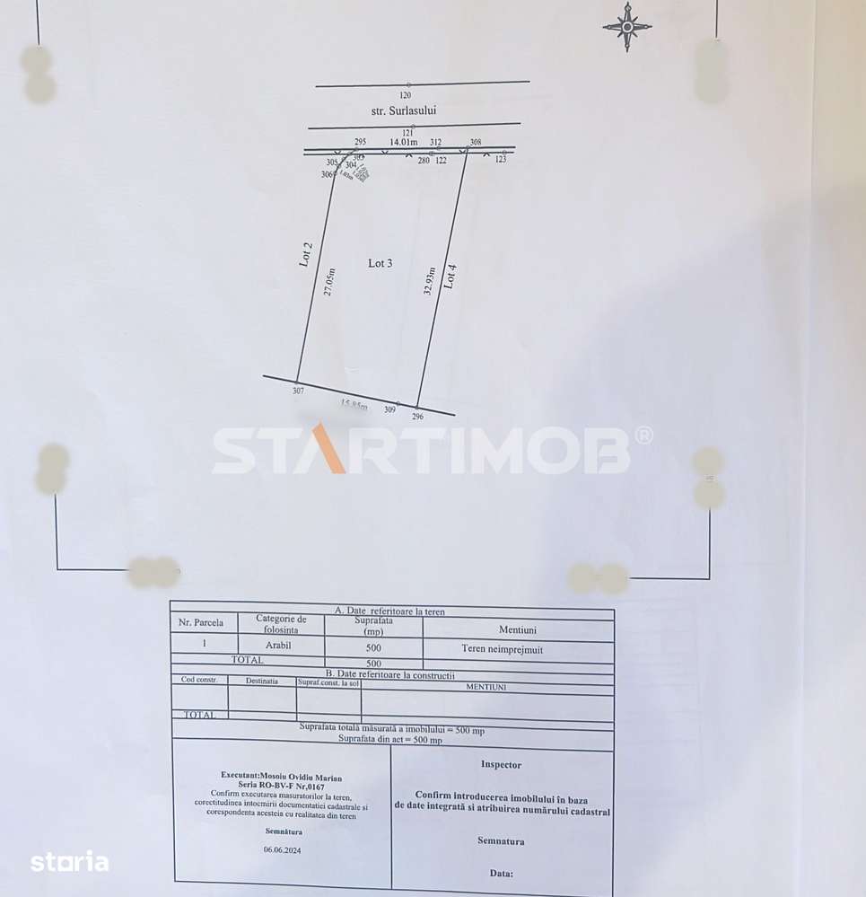 Teren intravilan 500 mp Stupini-7