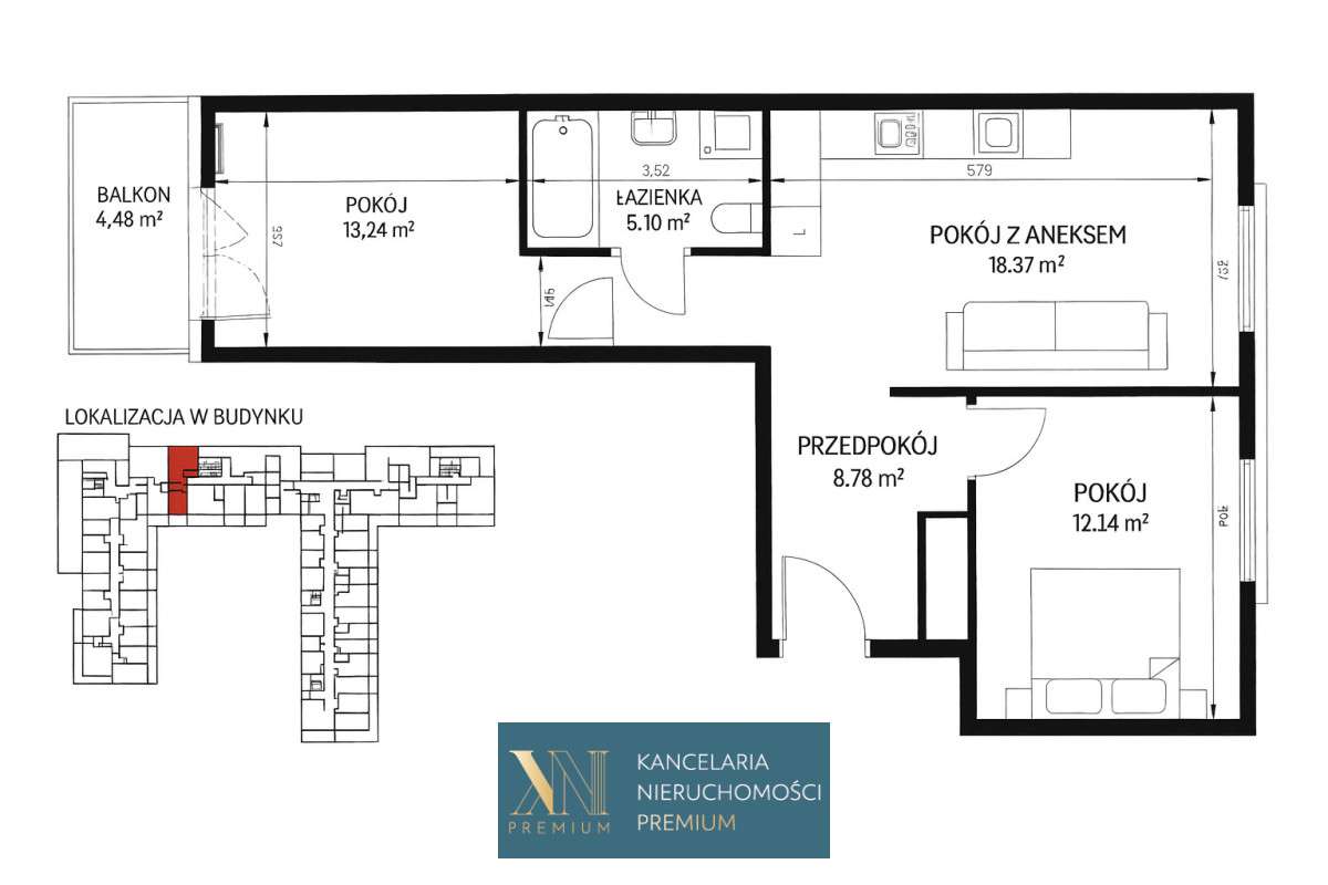 3 Pokoje | Krakowska | Klimatyzacja | Brak Pcc-19
