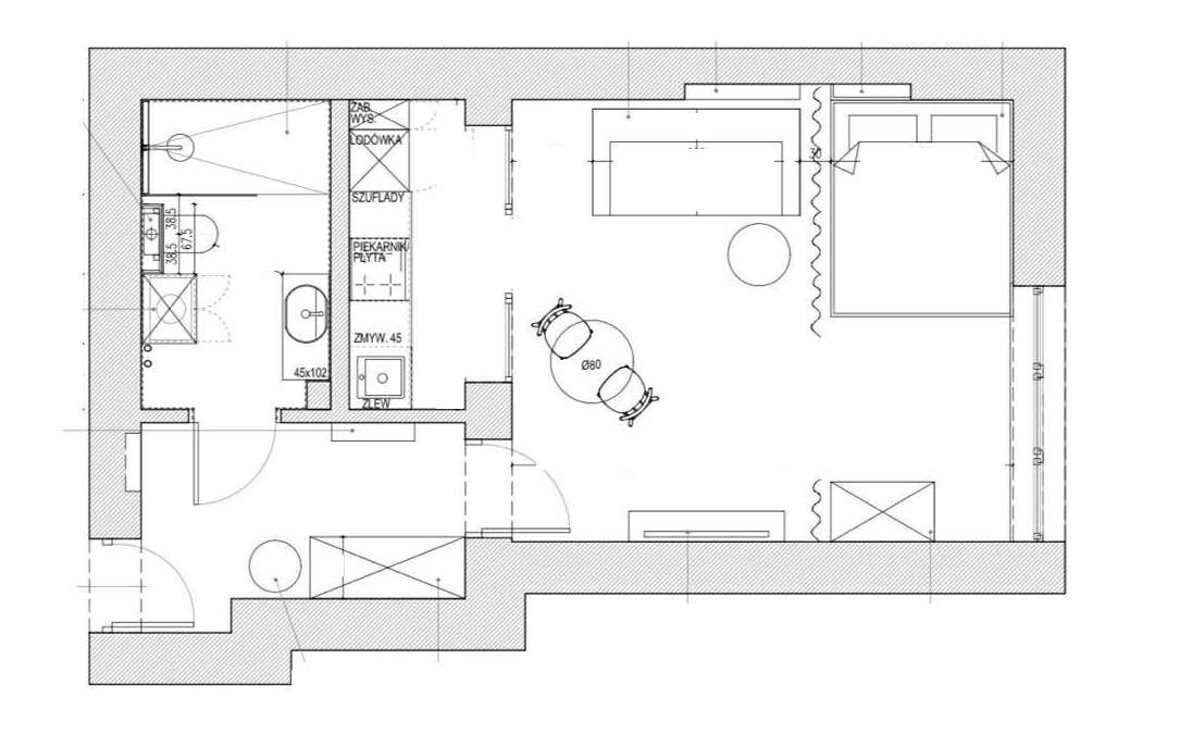 Nowoczesne studio 36 m²  na os Oficerskim – pohled 6