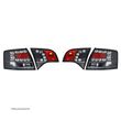 Set stopuri tuning lampa Audi A4 (B7) 11.2004-03.2008 Combi, spate, cu lampa de interior/exterior, led, negru transparent, stanga/dreapta - 1