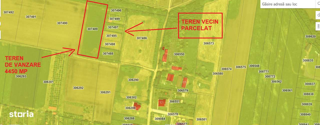 Teren pretabil locuri de casă Fântânele, 4450 mp fs.41 ml– 56500 euro - Imagine principală: 4/8