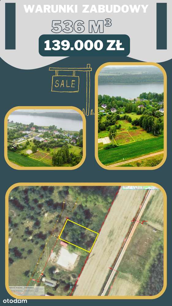 Działka budowlana blisko jeziora, gotowe WZ — Sapowice, gmina Stęszew-1