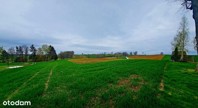 Działka na wzgórzu z niepowtarzalnymi widokami