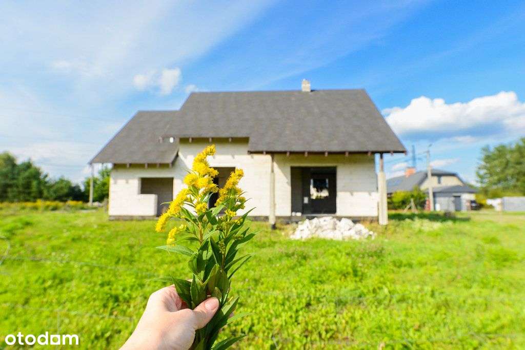 Nowy dom w stanie surowym – Tłuszcz, duża działka!-0
