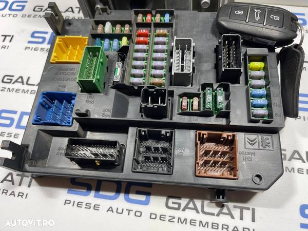 Kit Pornire ECU Calculator Motor cu BSI Modul Imobilizator Keyless Go Peugeot 508 2.0 HDI 2010 - 2018 Cod 9678514580 9666912580 9664992380 [2789] [2790] - 3
