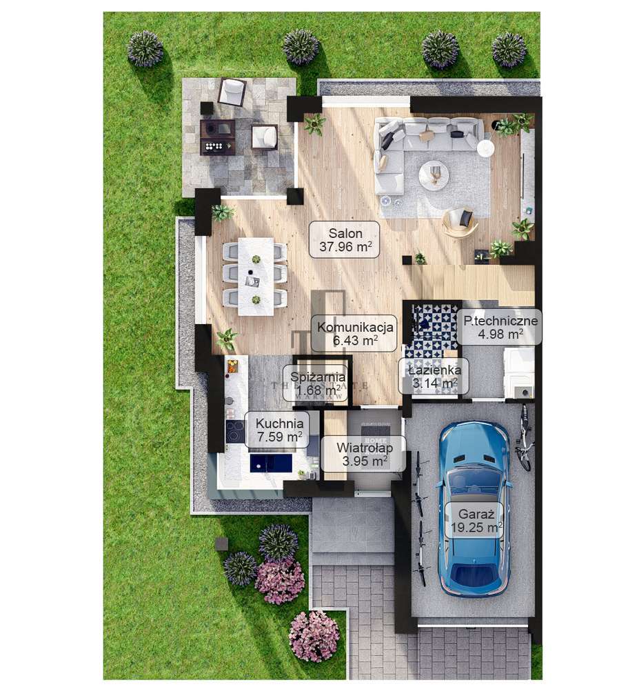 Ostatni bliźniak / 5 pokoi/ pompa ciepła / bez Pcc - Pełny obrazek: 4/7