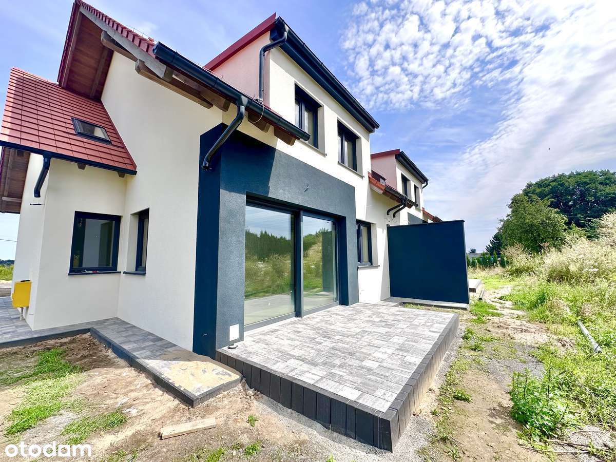 GŁOGÓW NOWOŚĆ, DOM W ZABUDOWIE BLIŹNIACZEJ, 6 POKOI,ZIELONA OKOLICA-1