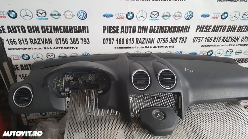 Plansa Bord Kit Airbag Mercedes ML W164 Volan Stanga Impecabila - 2