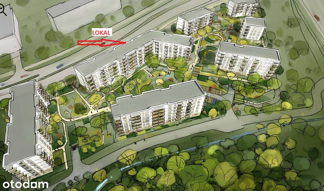 Lokal Usługowy, 43,31m2 witryny od ruchliwej ulicy, dwa wejścia-2