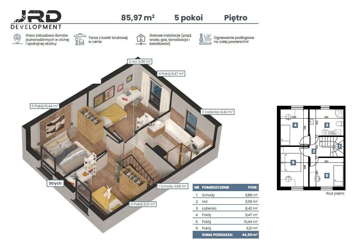 Dom - bliźniak, 85.97m2, Podzamcze / Łęczna-18
