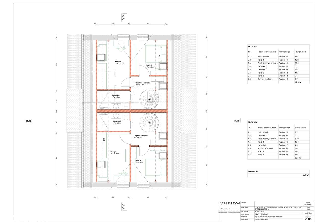 Duży dom jednorodzinny POGODNO działka 1230 m2 - Pełny obrazek: 5/8