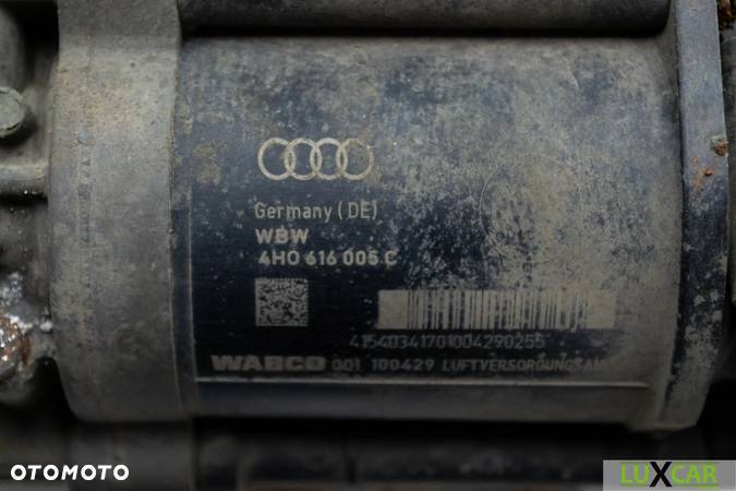 AUDI A8 D4 ORYGINALNY KOMPRESOR ZAWIESZENIA PNEUMATYKA 4H0616005C - 4