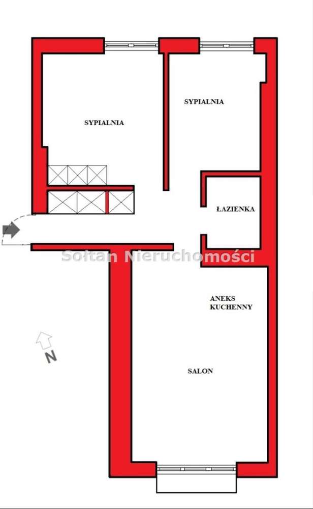 Okazja! 3 pok. na Muranowie! Ciche, balkon, cegła!-13