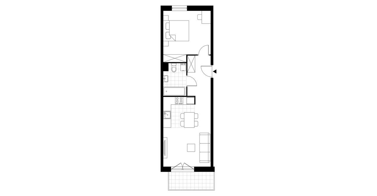 mieszkanie 2-pok. | B2_35 - Pełny obrazek: 4/8