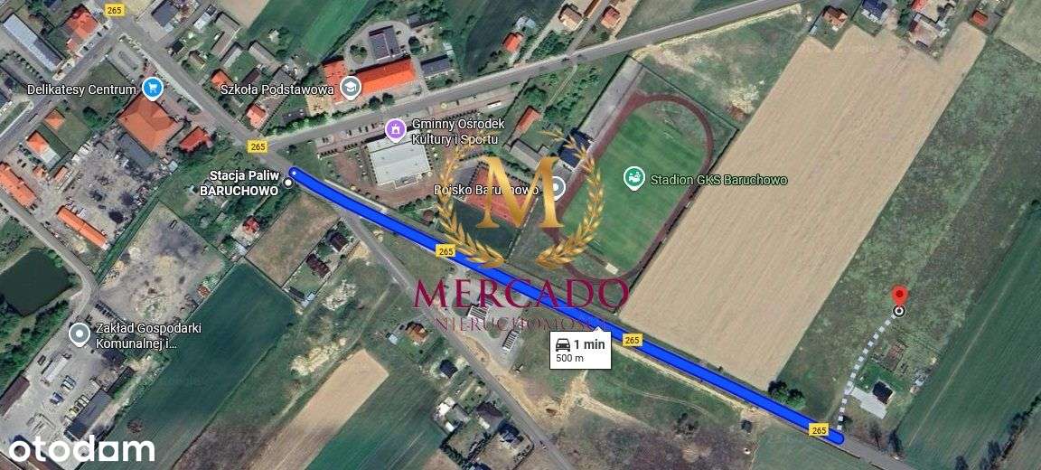 Działka budowlana 1127m2 Baruchowo - Pełny obrazek: 5/5