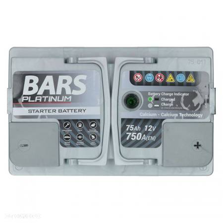 Akumulator BARS PLATINUM 12V 75Ah 750A (EN) - 3