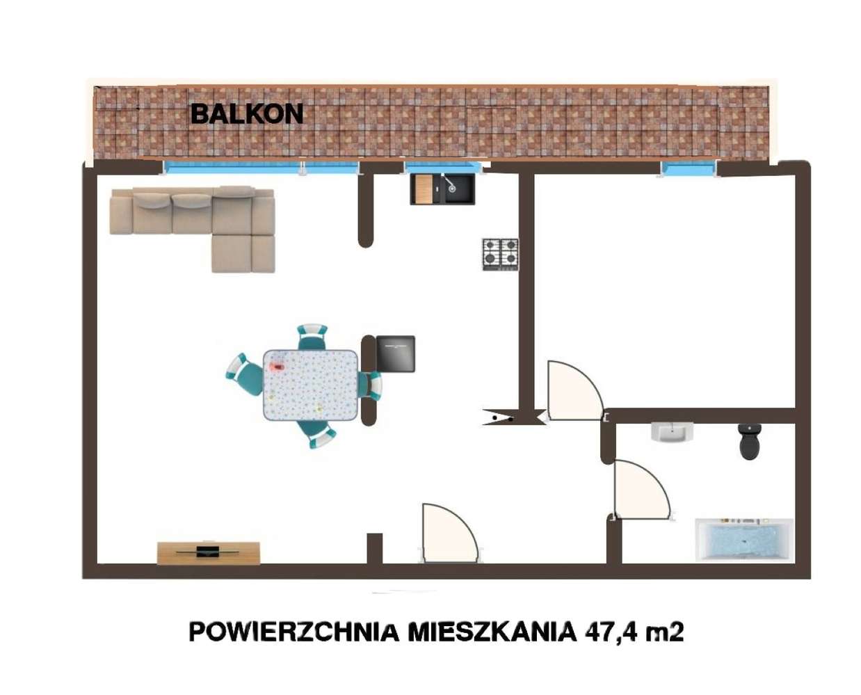 Świetna lokalizacja, mieszkanie Marki Słoneczna-2
