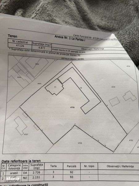 Vand urgent teren intravilan 4877 mp Cerna-Tulcea - Imagine principală: 5/5