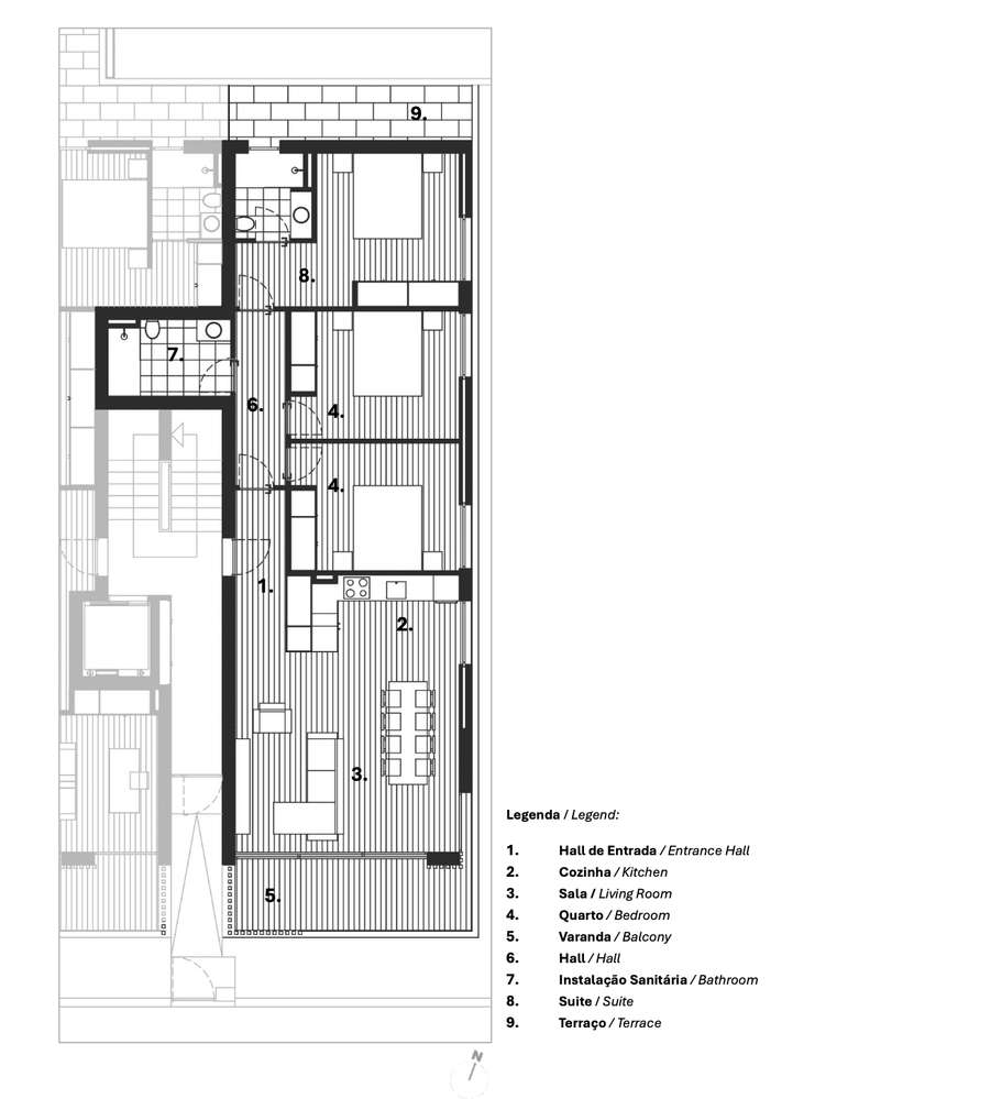 Apartamento T3 - 104m2 - Marinhas, próximo da praia de Cepães-14