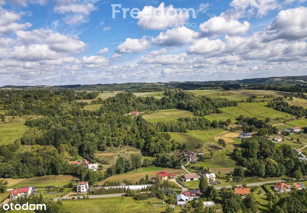 Widokowa działka z wydaną Wz pod budowę domu