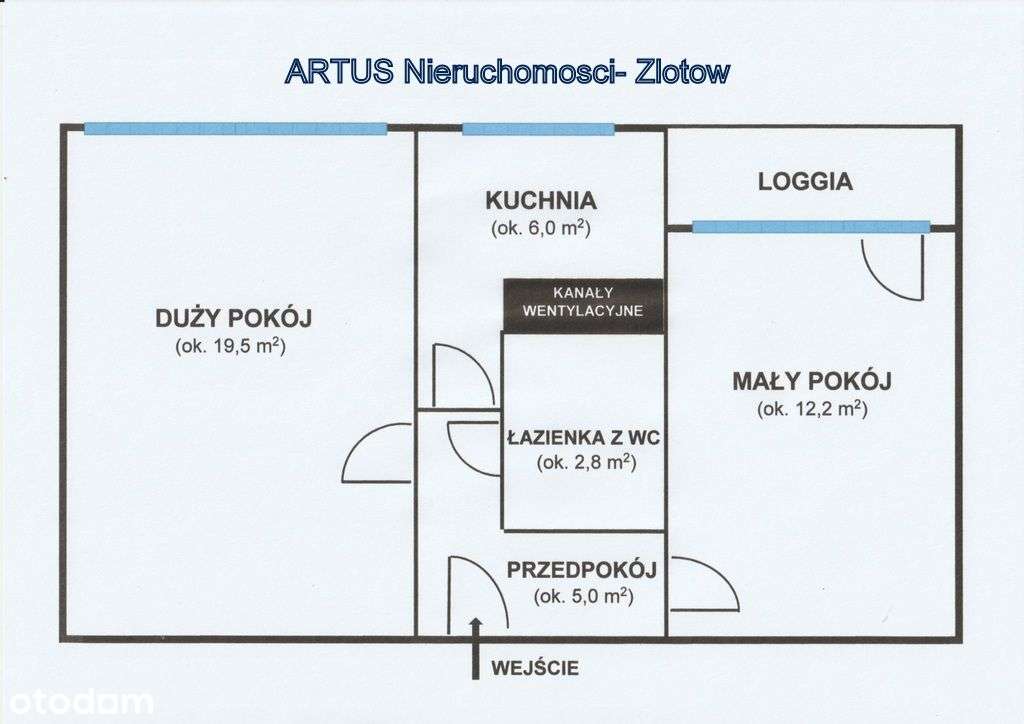 Mieszkanie 2-pok., przy parku - Złotów (centrum) - Pełny obrazek: 2/20