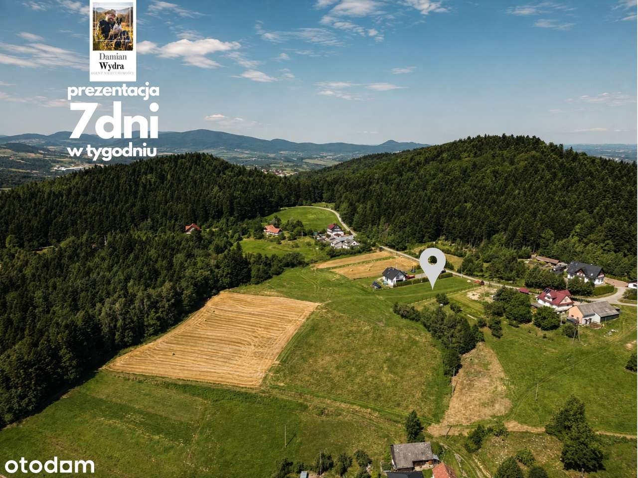 Panorama gór, las, media na działce, asfalt, bez prowizji, FULL OPCJA-3